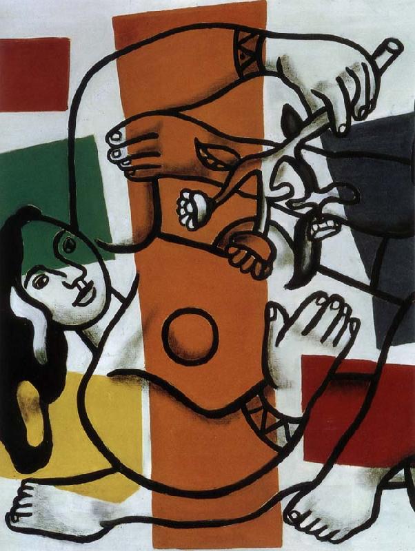 Fernard Leger Woman and Flower oil painting picture